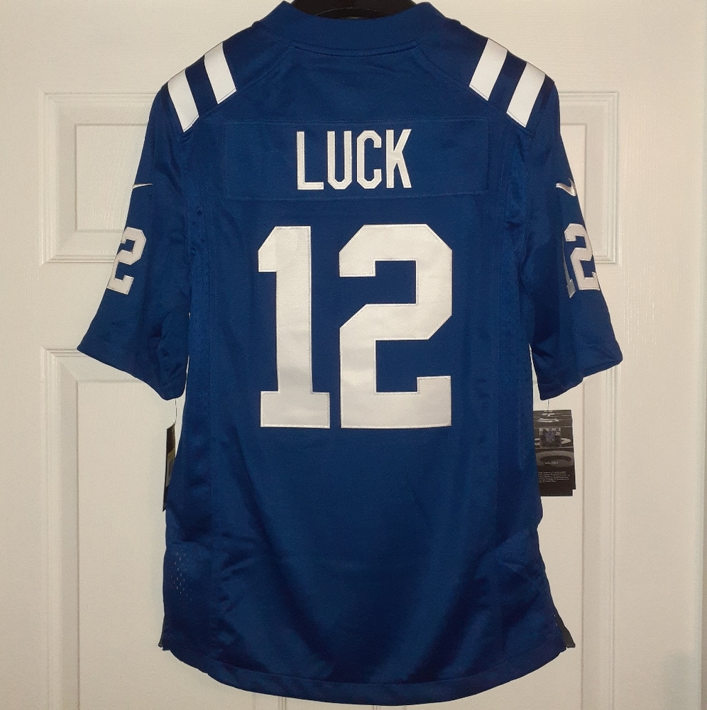 Nike Mens Colts NFL Football Jersey Andrew Luck #12 Size Small New - Picture 2 of 4